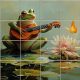 Ceramic tile mural - insects - Dragonflies 