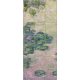 Claude Monet tavirózsák dekorcsempe csempekép vízfelülettel és virágokkal