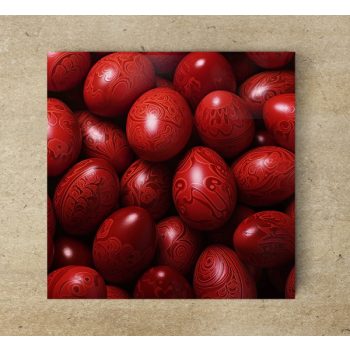 Easter red eggs - tile trivet