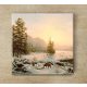 Tile mural - winter landscape with deers 