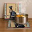 Ceramic tile mural - Egyptian cat