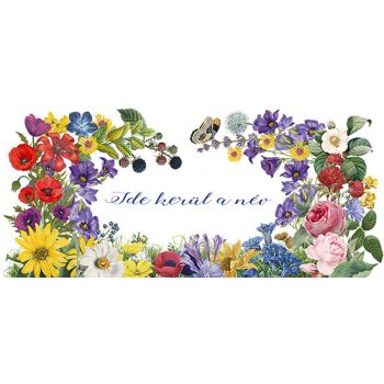 Unique personalized name mug with flower decoration 