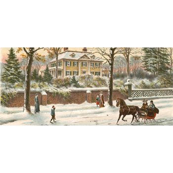 Karácsonyi bögre vintage korcsolyázás