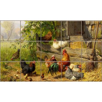 Kakasos csempe (75x45 cm) Kakasos csempe (75x45 cm)