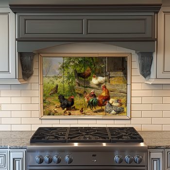 Kakasos csempe (75x45 cm)