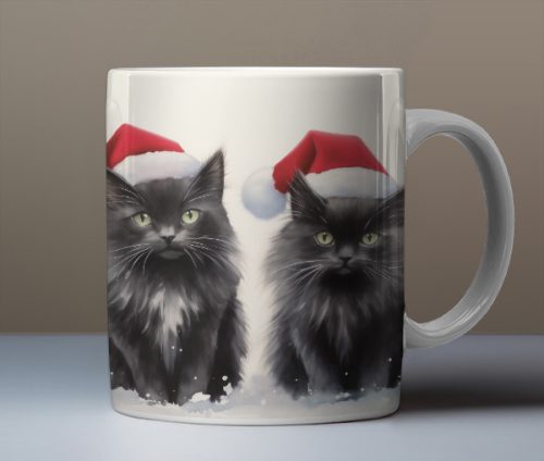 Santa Cats mug