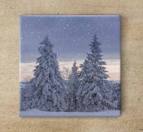 Ceramic tile mural - snowflake 