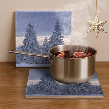 Ceramic tile mural - snowflake 