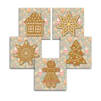 Ceramic tile mural - gingerbread