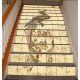 Homloklap csempe lépcsőre - Főnix madár (keleti kínai minta) (180x105 cm)