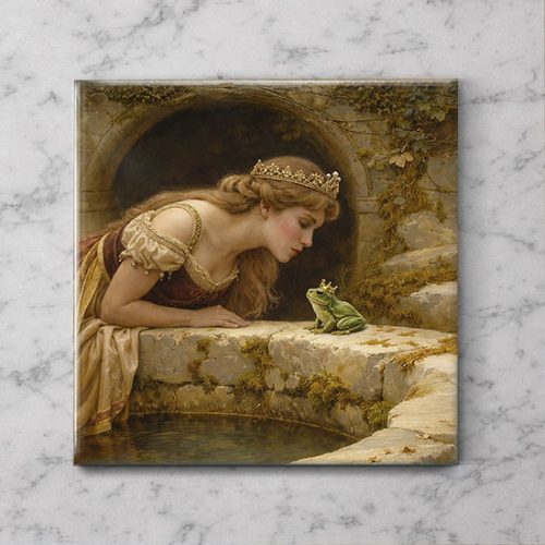 The frog prince - ceramic tile trivet