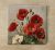 Vintage poppies - ceramic tile trivet