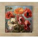 Colorfull poppies - ceramic tile trivet