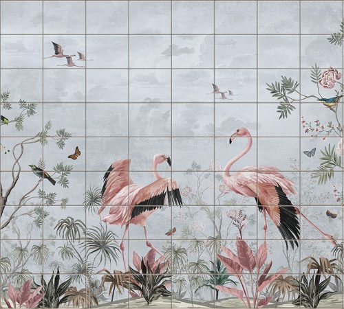 Flamingó mintás csempe