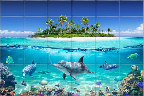 Delfines csempe
