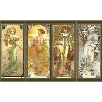 Ceramic tile mural - Mucha 