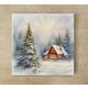Ceramic tile mural - children playing snowball 