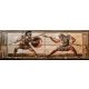 Tile mural - scene of an antique mediterrain culture 