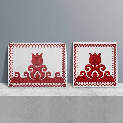 Transylvanian tulip pattern - kitchen set