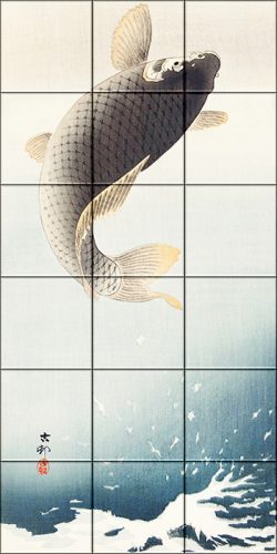 Ceramic tile mural - water world -fish 