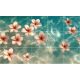 ceramic tile mural with plumeria flowers 