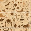Ceramic tile mural - cave painting