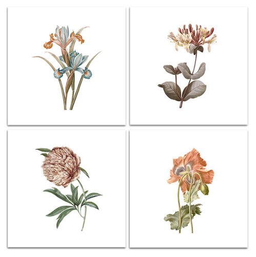Set of tiles - flowers IV. 