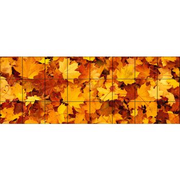 Levél mintás csempe - futó vadszőlő 