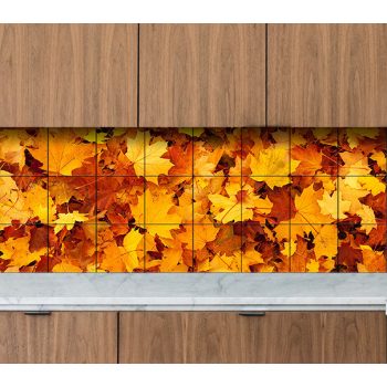 Levél mintás csempe - futó vadszőlő 