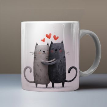Balloon cat mug