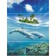 Tile mural - water world -dolphins 