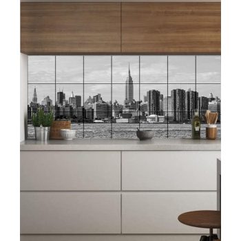 Ceramic tile mural - Skyscrapers