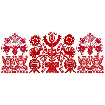 Kalotaszegi mintás bögre