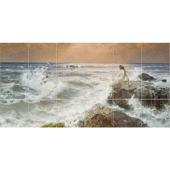 Tile mural - siren  Tile mural - siren