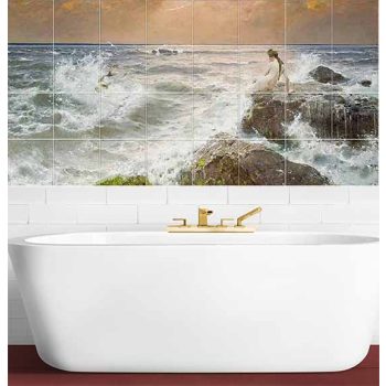 Sellős fürdőszoba csempe 