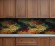 Ceramic tile mural - colorful oilpaint
