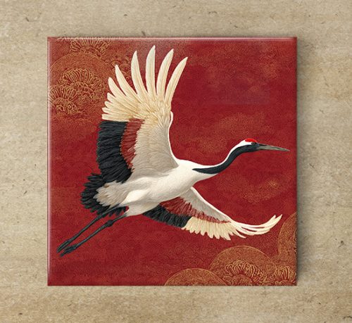 Ceramic tile mural - birds -blue tit 
