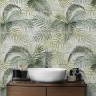 Ceramic tile mural - palm leaves