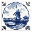 Tile mural - Delft blue tiles 