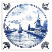 Tile mural - Delft blue tiles 