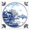 Tile mural - Delft blue tiles 