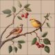 Ceramic tile mural - idyll in the garden