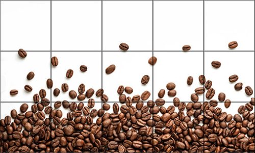 Ceramic tile mural - coffee - coffee beans 