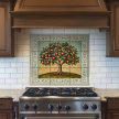 Ceramic tile mural - apple tree