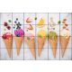 Ceramic tile mural - sweets - ice cream 