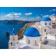 Santorini panoráma – mediterrán hangulatú csempekép