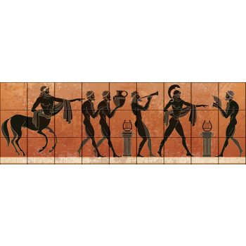 Antik görög mintás csempe (135x45cm)