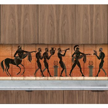 Antik görög mintás csempe (135x45cm)