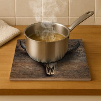 Bika koponya dekorcsempe