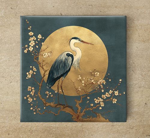 Ceramic tile mural - birds -blue tit 